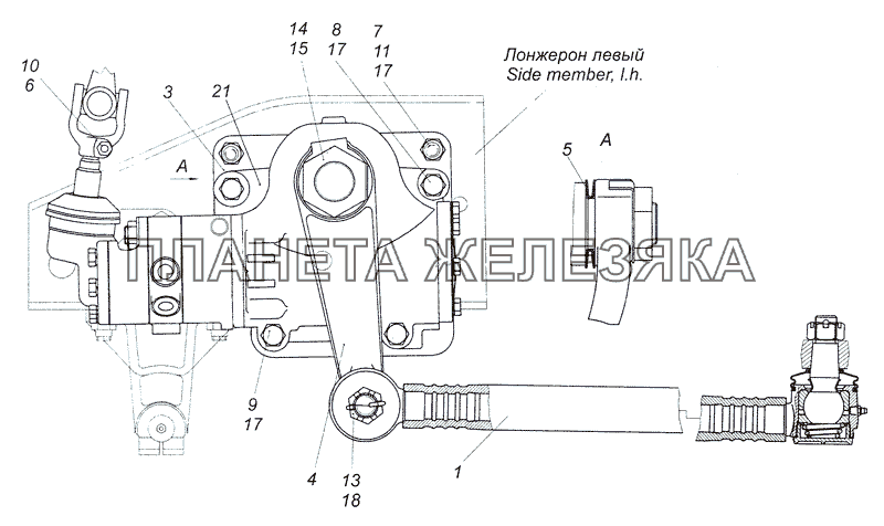 4308-3400012-30 Установка рулевого механизма КамАЗ-4308 (2008)